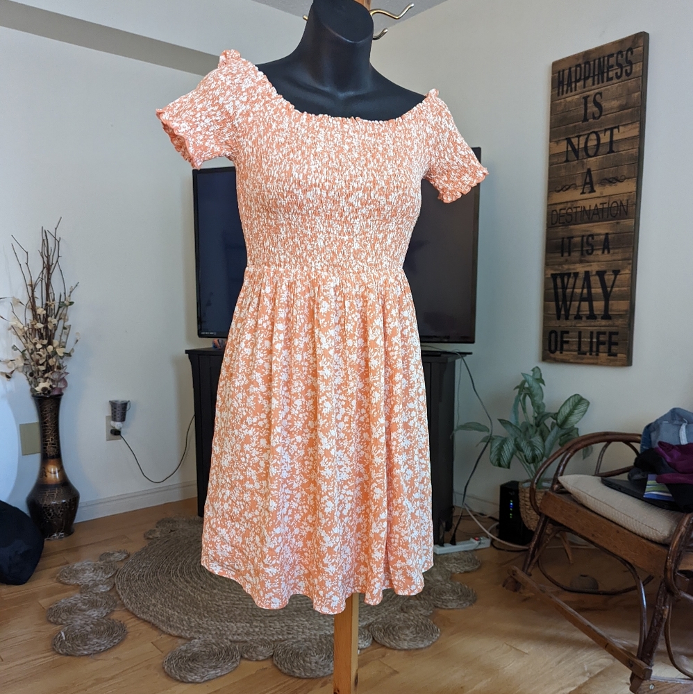 Lulu's off shoulder summer dress